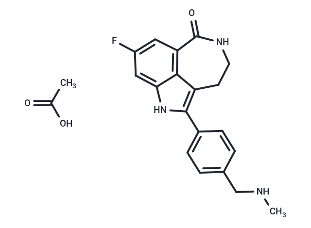 化合物 Rucaparib acetate,Rucaparib acetate