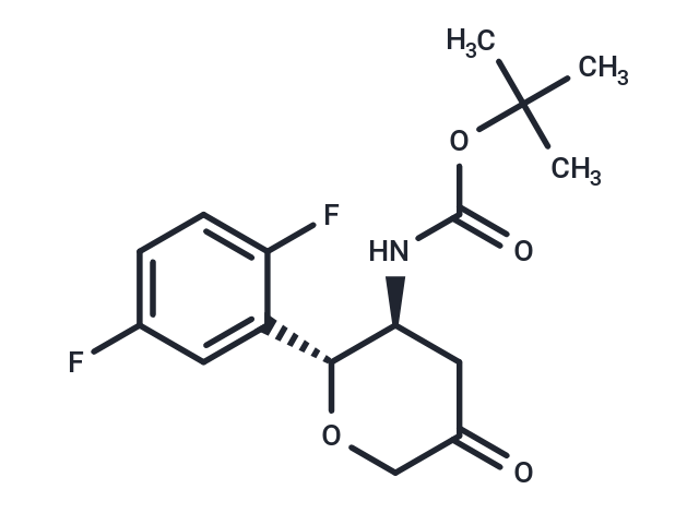 化合物 tert-Butyl ((2R,3S)-2-(2,5-difluorophenyl)-5-oxotetrahydro-2H-pyran-3-yl)carbamate,tert-Butyl ((2R,3S)-2-(2,5-difluorophenyl)-5-oxotetrahydro-2H-pyran-3-yl)carbamate