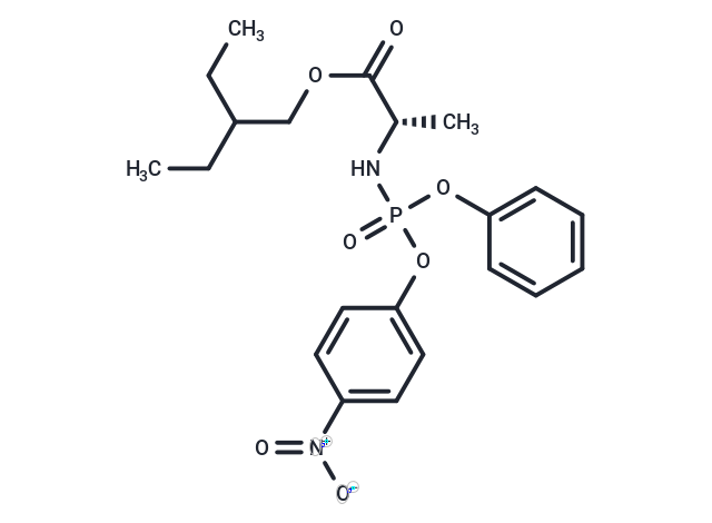 化合物 (S)-2-Ethylbutyl 2-(((S)-(4-nitrophenoxy)(phenoxy)phosphoryl)amino)propanoate,(S)-2-Ethylbutyl 2-(((S)-(4-nitrophenoxy)(phenoxy)phosphoryl)amino)propanoate