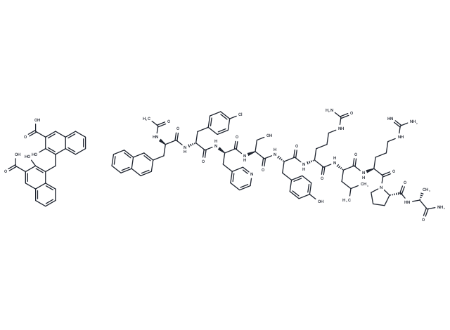 化合物 Dicetrorelix pamoate,Dicetrorelix pamoate