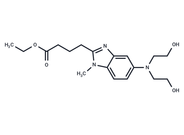 化合物 Ethyl 4-(5-(bis(2-hydroxyethyl)amino)-1-methyl-1H-benzo[d]imidazol-2-yl)butanoate,Ethyl 4-(5-(bis(2-hydroxyethyl)amino)-1-methyl-1H-benzo[d]imidazol-2-yl)butanoate