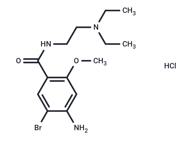 化合物 Bromopride hydrochloride,Bromopride hydrochloride