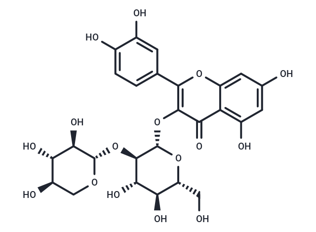 槲皮素3-桑布雙糖苷,Quercetin 3-O-sambubioside