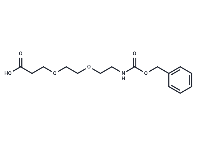 化合物 Cbz-NH-PEG2-C2-acid,Cbz-NH-PEG2-C2-acid