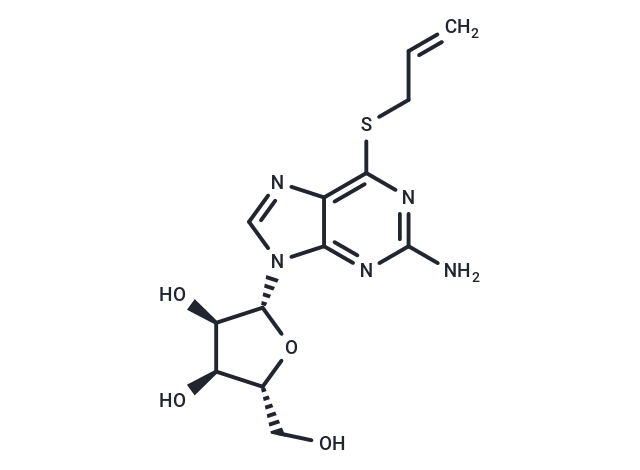 化合物 2-Amino-6-allylthio-9-(beta-D-ribofuranosyl)-9H-purine,2-Amino-6-allylthio-9-(beta-D-ribofuranosyl)-9H-purine