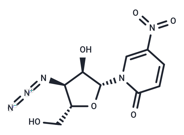 化合物 3’-Azido-3’-deoxy-5-nitro-4-deoxyuridine,3’-Azido-3’-deoxy-5-nitro-4-deoxyuridine