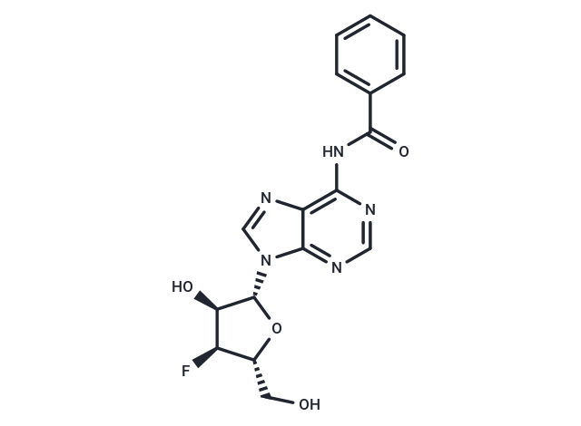 化合物 N6-Benzoyl-3’-deoxy-3’-fluoroadenosine,N6-Benzoyl-3’-deoxy-3’-fluoroadenosine