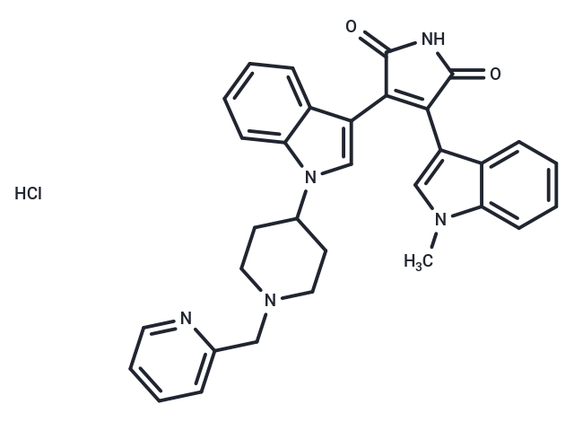化合物 Enzastaurin HCl,Enzastaurin HCl