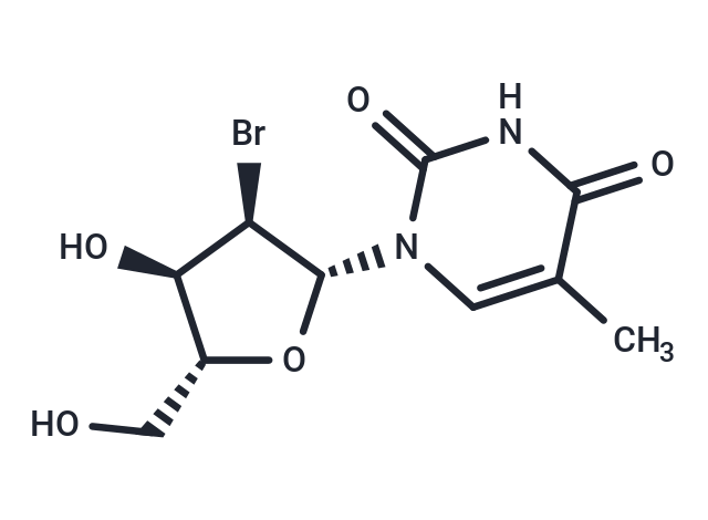 化合物 2’-Bromo-2’-deoxy-5-methyluridine,2’-Bromo-2’-deoxy-5-methyluridine