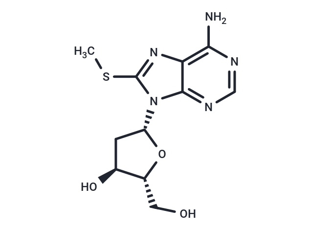 化合物 2’-Deoxy-8-methylthio-adenosine,2’-Deoxy-8-methylthio-adenosine