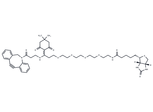 化合物 Dde Biotin-PEG4-DBCO,Dde Biotin-PEG4-DBCO