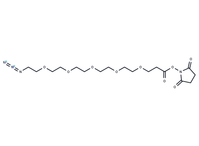 化合物 Azido-PEG5-NHS ester,Azido-PEG5-NHS ester