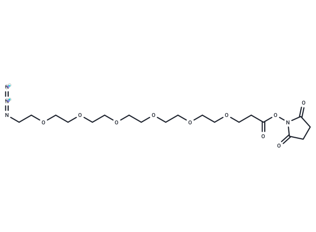 化合物 Azido-PEG6-NHS ester,Azido-PEG6-NHS ester