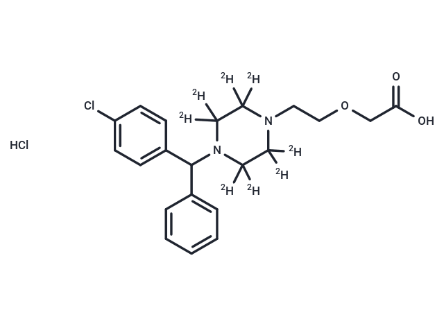 鹽酸西替利嗪 D8,Cetirizine D8 dihydrochloride