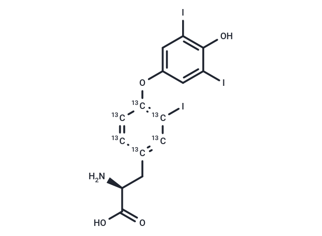 3,3′,5′-三碘代-甲腺原氨酸 13C6（rT3）,3,3′,5′-TRIIODO-L-THYRONINE-13C6, free base