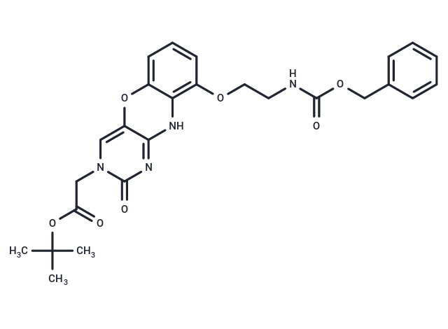 化合物 N1-(tert-Butoxycarbonylmethyl)-6-[2-(N-Cbz-amino)ethoxy)]-phenoxazine,N1-(tert-Butoxycarbonylmethyl)-6-[2-(N-Cbz-amino)ethoxy)]-phenoxazine