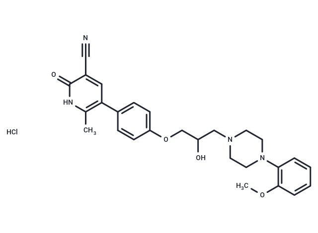 化合物 Saterinone hydrochloride,Saterinone hydrochloride