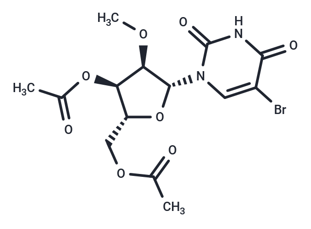 化合物 3’,5’-Di-O-acetyl-5-bromo-2’-O-methyluridine,3’,5’-Di-O-acetyl-5-bromo-2’-O-methyluridine