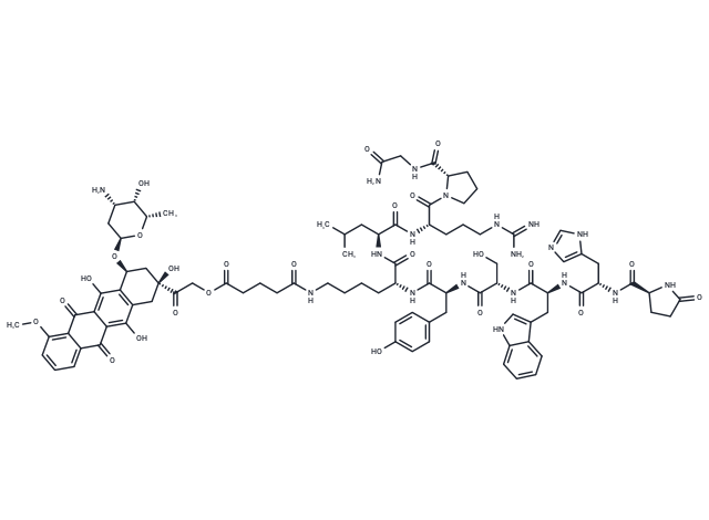 化合物 Zoptarelin doxorubicin,Zoptarelin doxorubicin