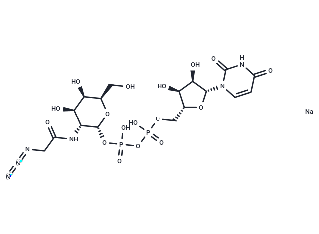 化合物 UDP-GalNAz disodium,UDP-GalNAz disodium