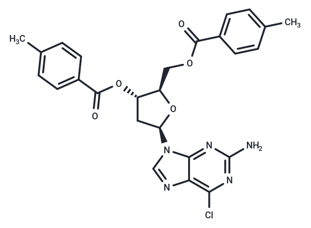 化合物 2-Amino-6-chloropurine-9-beta-D-(2’-deoxy-3’,5’-di-(O-p-toluoyl))riboside,2-Amino-6-chloropurine-9-beta-D-(2’-deoxy-3’,5’-di-(O-p-toluoyl))riboside