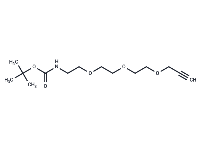 化合物 Boc-NH-PEG3-propargyl,Boc-NH-PEG3-propargyl