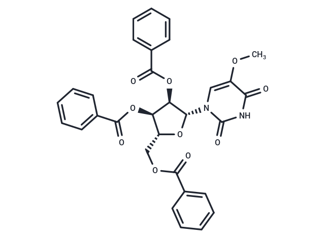 化合物 2’,3’,5’-Tri-O-benzoyl-5-methoxyuridine,2’,3’,5’-Tri-O-benzoyl-5-methoxyuridine