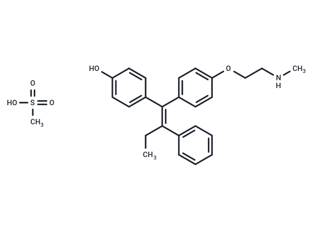 化合物 Endoxifen mesylate,Endoxifen mesylate