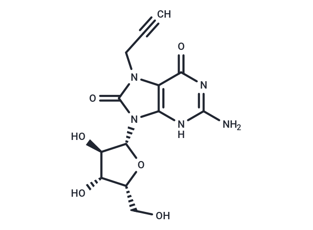 化合物 7-Propargyl-7,8-dihydro-8-oxo-9-(beta-D-xylofuranosyl)guanine,7-Propargyl-7,8-dihydro-8-oxo-9-(beta-D-xylofuranosyl)guanine