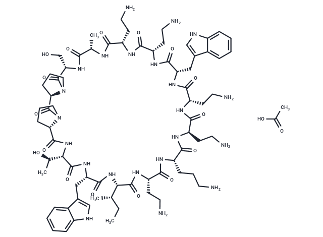 化合物Murepavadin acetate,Murepavadin acetate(944252-63-5 free base)