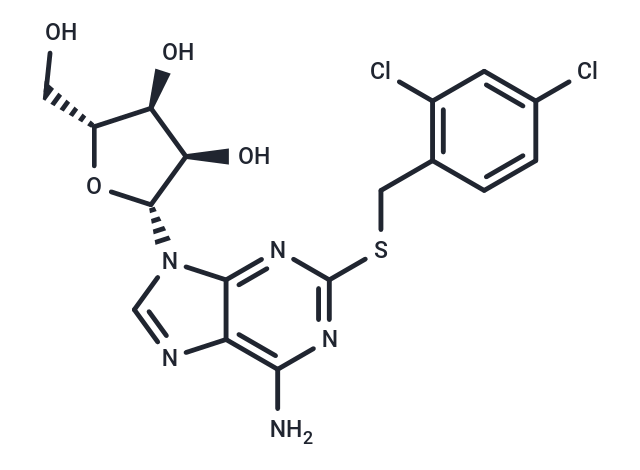 化合物 2-(2,4-Dichlorobenzyl)thioadenosine,2-(2,4-Dichlorobenzyl)thioadenosine