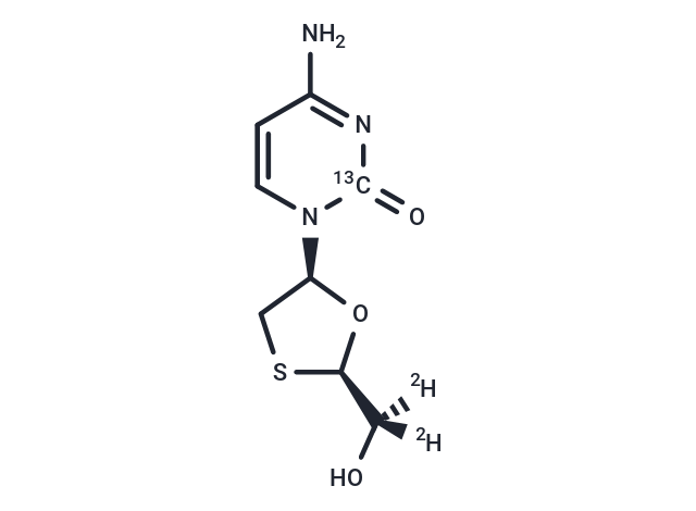 拉米夫定-13C-d2,Lamivudine-13C-d2