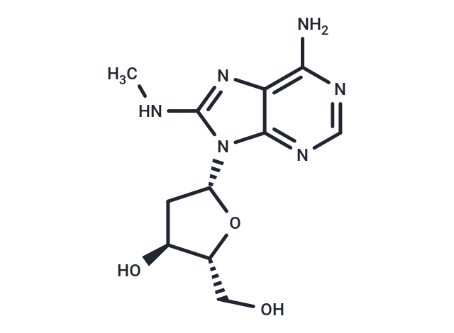 化合物 2’-Deoxy-8-methylamino-adenosine,2’-Deoxy-8-methylamino-adenosine