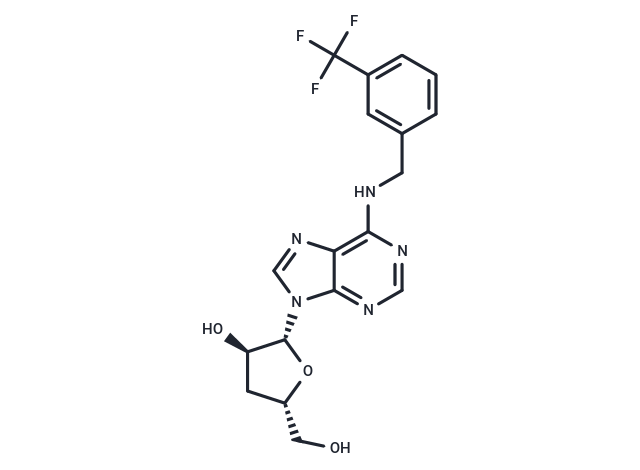 化合物 N6-(3-Trifluoromethylbenzyl)-3’-deoxyadenosine,N6-(3-Trifluoromethylbenzyl)-3’-deoxyadenosine