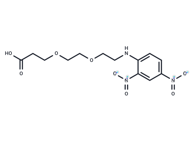 化合物 DNP-NH-PEG2-C2-acid,DNP-NH-PEG2-C2-acid