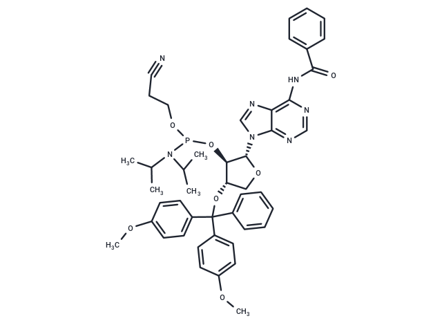 化合物 DMTr-TNA-A(Bz)-amidite; 1-{2’-O-[(2-Cyanoethoxy)(diisopropyl amino)phosphino]-3’-O-[(4,4’-dimethoxytriphenyl)methyl]-a-L-threofuranosyl}-N6-benzoyladenine,DMTr-TNA-A(Bz)-amidite; 1-{2’-O-[(2-Cyanoethoxy)(diisopropyl amino)phosphino]-3’-O-[(4,4’-dimethoxytriphenyl)methyl]-a-L-threofuranosyl}-N6-benzoyladenine