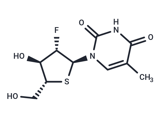 化合物 2’-Deoxy-2’-fluoro-5-methyl-4’-thio-a-D-arabinouridine,2’-Deoxy-2’-fluoro-5-methyl-4’-thio-a-D-arabinouridine