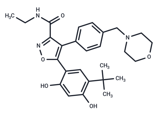 化合物 Luminespib mesylate,Luminespib mesylate