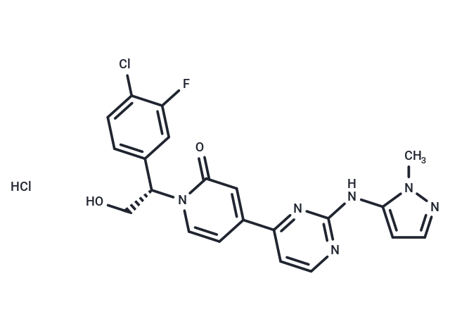 化合物 Ravoxertinib hydrochloride,Ravoxertinib hydrochloride