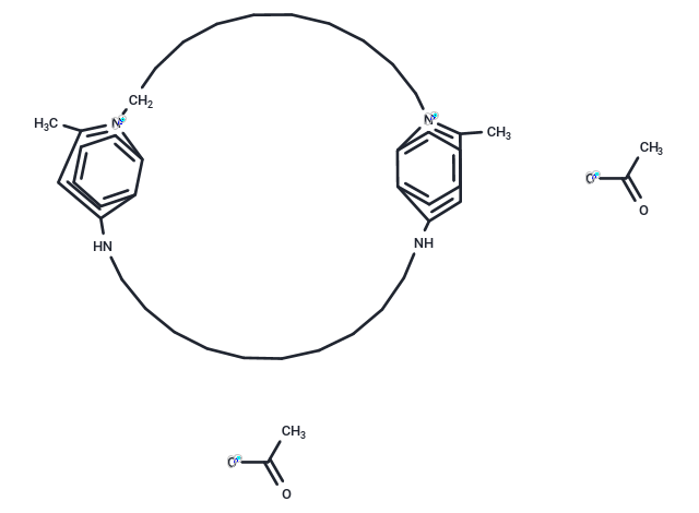 化合物 Bisdequalinium diacetate,Bisdequalinium diacetate