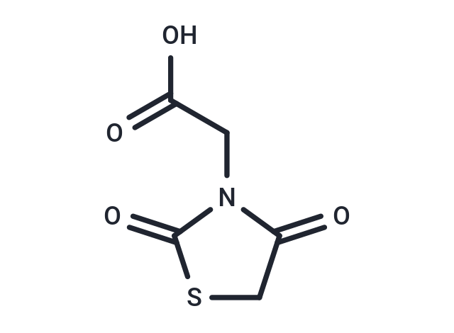 化合物 2-(2,4-Dioxothiazolidin-3-yl)acetic acid,2-(2,4-Dioxothiazolidin-3-yl)acetic acid