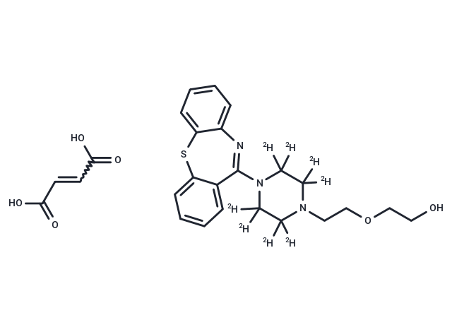 喹硫平-d8富馬酸鹽,Quetiapine-d8 Fumarate