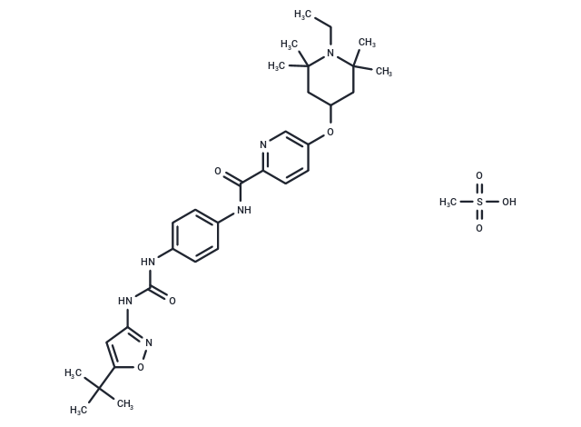 化合物 AC710 Mesylate,AC710 Mesylate