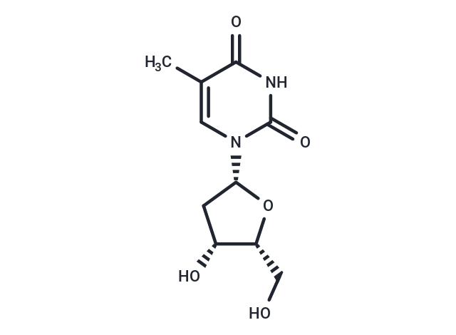 化合物 1-(2-Deoxy-b-D-xylofuranosyl)-5-methyluracil,1-(2-Deoxy-b-D-xylofuranosyl)-5-methyluracil