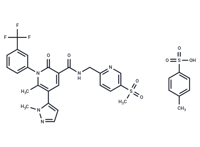 化合物 Alvelestat tosylate,Alvelestat tosylate