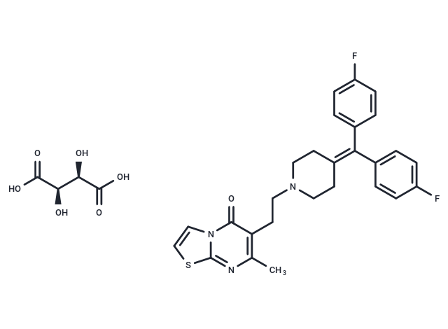 化合物 Ritanserin tartrate,Ritanserin tartrate