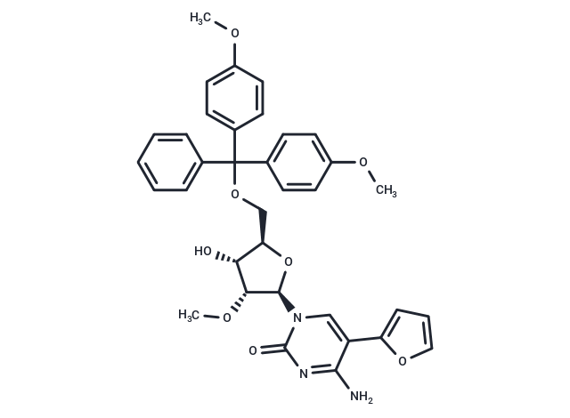 化合物 5-Furan-2-yl-2'-O-methyl-5’-O-DMT-cytidine,5-Furan-2-yl-2'-O-methyl-5’-O-DMT-cytidine