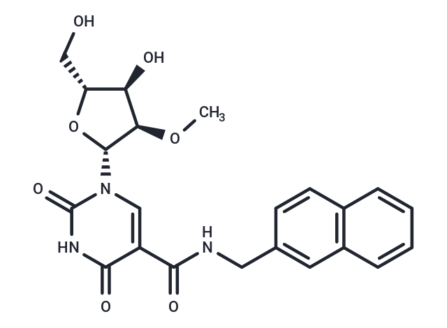 化合物 5-Naphthyl-beta-methylaminocarbony-2’-O-methyl-uridine,5-Naphthyl-beta-methylaminocarbony-2’-O-methyl-uridine