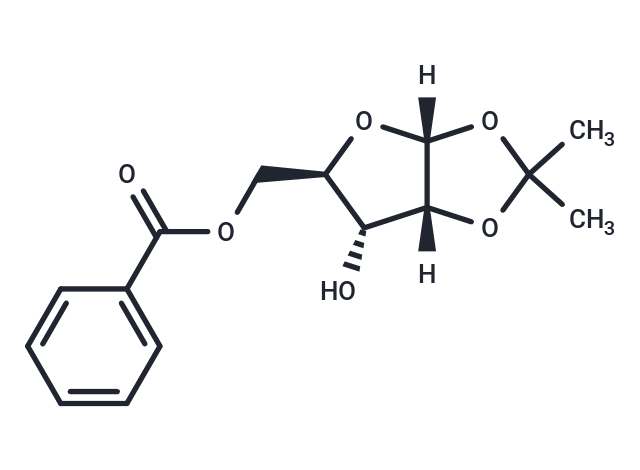 化合物 1,2-Di-O-isopropylidene-5-O-benzoyl-alpha-D-ribofuranoside,1,2-Di-O-isopropylidene-5-O-benzoyl-alpha-D-ribofuranoside