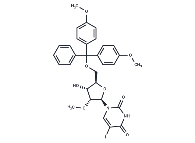 化合物 2’-O-Methyl-5’-O-DMT-5-iodouridine,2’-O-Methyl-5’-O-DMT-5-iodouridine